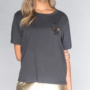 STUDDED MINI SKULL STARS - WIDE T-SHIRT